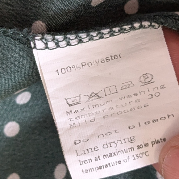 Chic Dark Green Polka Dot A-Line Skirt - Picture 10 of 10